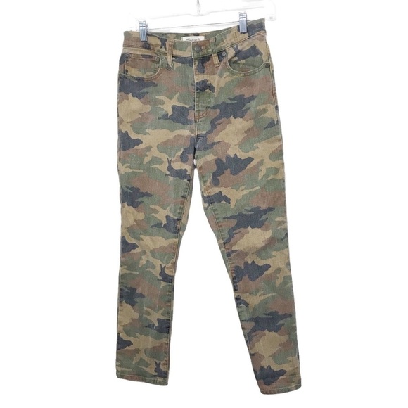 Madewell The High Rise Slim Boyfriend Jean in Cottontail Camo Size 26 - Picture 1 of 12